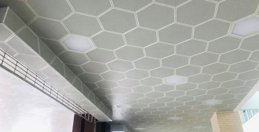 metal ceiling perforated